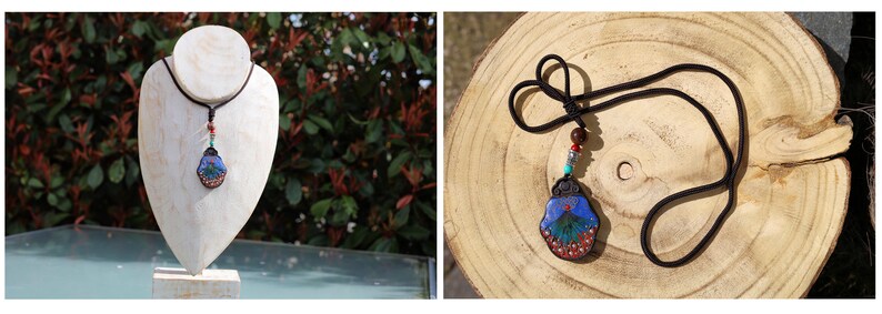 3D Design Handmade Braided Vintage Bohemian Necklaces. Stone, Rhinestone beads, wood, gemstones, copper alloy