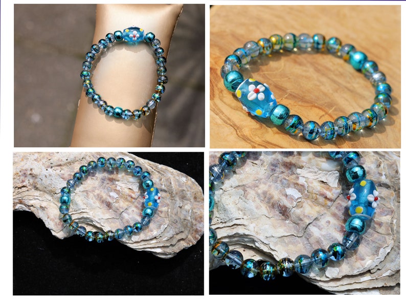 Glass Galāsa collection bracelets. self-reflection and introspection and symbolizing clarity, openness, and truth