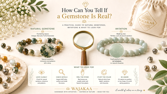 💎 How Can You Tell If a Gemstone Is Real? A Practical Guide to Natural Gemstones, Imitations & What to Look For