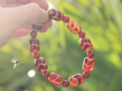 Unique Natural Stone Bracelet/Tibetan Dzi Bead Charm Bracelets. Awesome selection so let your intuition guide you to the best one for you.