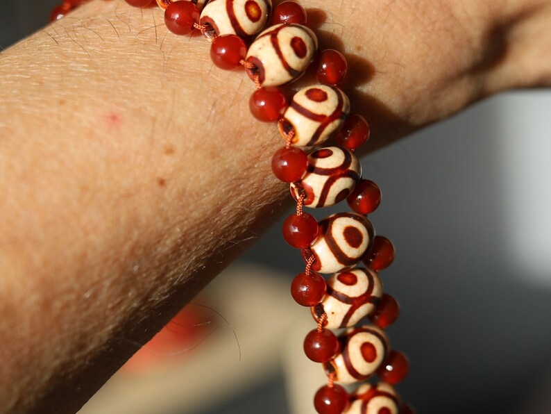 These Dzi beads are known as Love Stones. Channel energy into your life. Unique and stylish. DZI spiritual jewelry private collection!