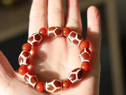 Unique Natural Stone Bracelet/Tibetan Bead Bracelets. Perfect for having good vibes with style!