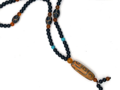 Great Nine-eye dZi bead necklace. It is called “The Star of Prosperity and the Heaven Protection”. Perfect for having good vibes with style!