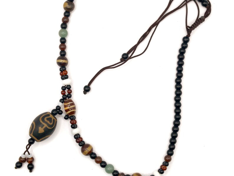 Nectar Vessel beaded necklace. For knowledge, enlightenment to those who look for spiritual path. Perfect for having good vibes with style!