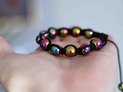 Aqua / Titanium / Angels / Solar Aura bracelet. The stone of universal light is a protective and healing stone for the aura!