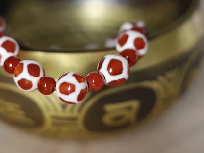 Unique Natural Stone Bracelet/Tibetan Dzi  Bead Charm Bracelets. Tibetan Buddhist jewelry have both religious and spiritual essenc
