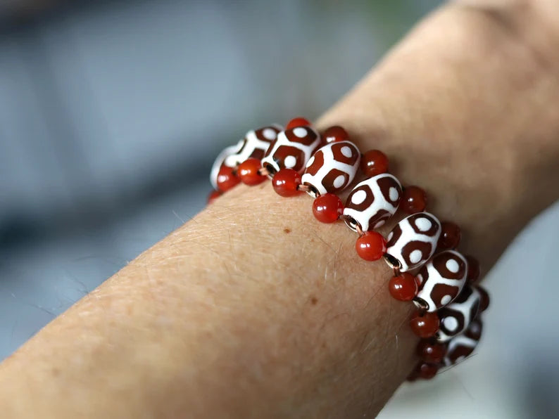 A fashionable way to channel transformative energy into your life.  Unique and stylish. DZI spiritual jewelry private collection!