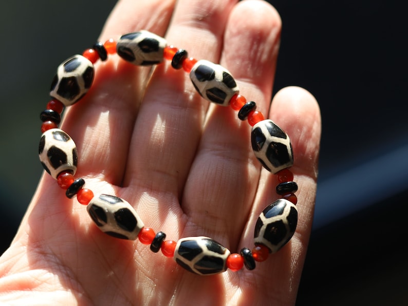Unique Natural Stone Bracelet/Tibetan Bead Bracelets. Perfect for having good vibes with style!