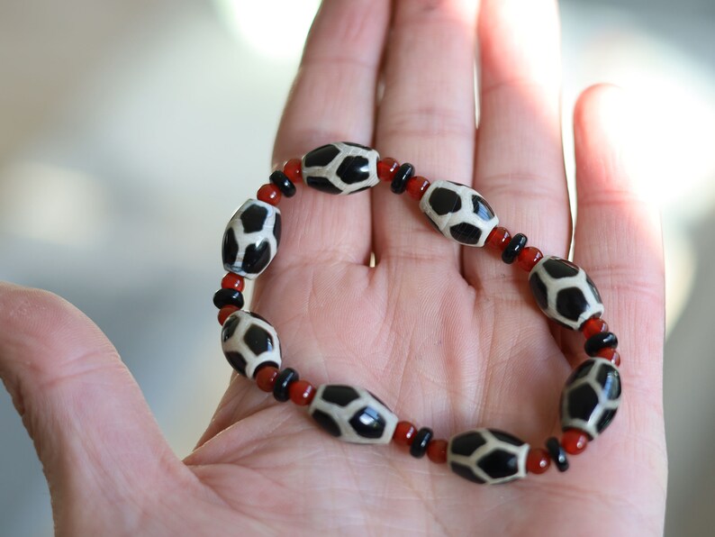 Unique Natural Stone Bracelet/Tibetan Bead Bracelets. Perfect for having good vibes with style!