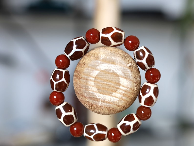 Unique Natural Stone Bracelet/Tibetan Bead Bracelets. Perfect for having good vibes with style!