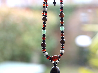 Nectar Vessel beaded necklace. For knowledge, enlightenment to those who look for spiritual path. Perfect for having good vibes with style!