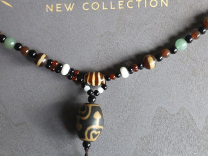 Nectar Vessel beaded necklace. For knowledge, enlightenment to those who look for spiritual path. Perfect for having good vibes with style!