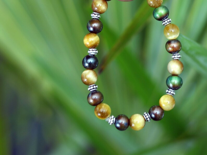 Amazing Color-changing mood beads & GOLD Tiger eye / Tribal Silver Plated Spacer Beads! Inspired by the mood jewelry of the '60's and '70's