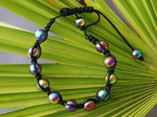 Aqua / Titanium / Angels / Solar Aura bracelet. The stone of universal light is a protective and healing stone for the aura!