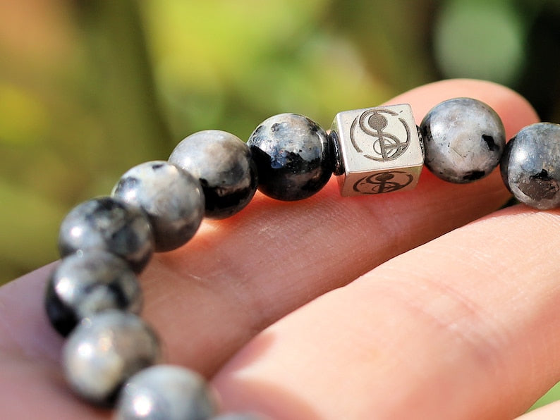 Sterling 925 Silver - Bracelet with Silver Sheen Obsidian Gemstones and Pi Xiu. Popular among business people, investors and gamblers