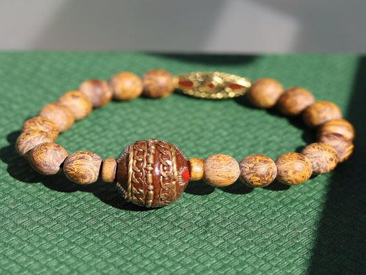 Garamī dā samāṁ Jewel Collection - Natural Elephant Skin Jasper/Miriam Stone/Calligraphy Stone Bead bracelets.