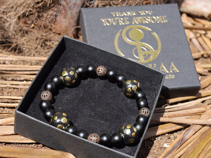 Garamī dā samāṁ Jewel Collection - Curious matte Agate combined with Filigree in Bronze (dark Antique Copper) tone.