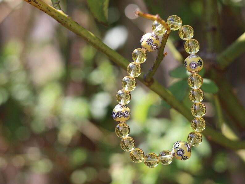 Garamī dā samāṁ Jewel Collection - Citrine stone bracelets combined with Crystal Rhinestones, Champagne Yellow.