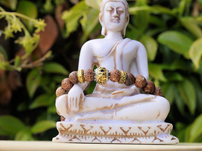 Pleasing Agate Pearl Natural Dragon Vein. Smooth Semi-Precious Stone Bead, AA+ Quality with Wajakaa © Logo bead.