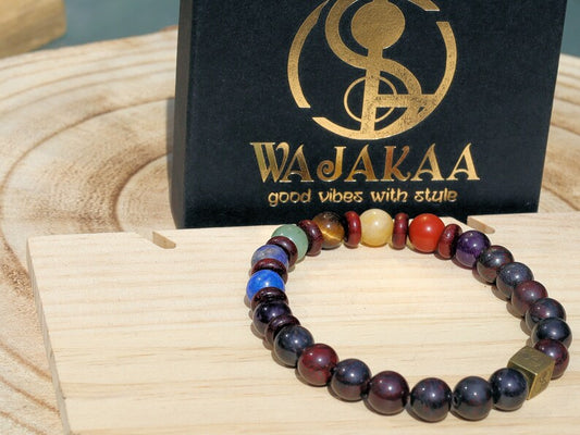 Effectual Chakra Blood stone. 7 types of gemstones.Amethyst, Lapis Lazuli, Blue Spot Jasper, Aventurine, Tiger Eye, Butter Jade, Rose Jasper