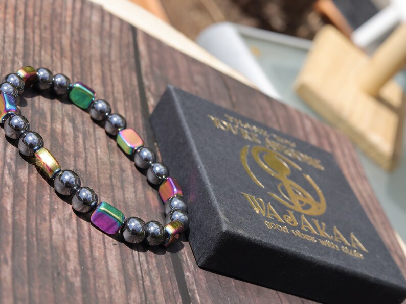 6/7 mm Natural high grade Hematite silver. Hematite crystal stone makes it a trusted companion to keep by your side everywhere you go.