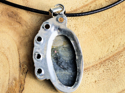 925 Pāgala Necklace Collection - Bumble Bee Jasper, Topaz Gemstone 925 Sterling Silver Jewelry Pendant. Pendant. One of a kind!