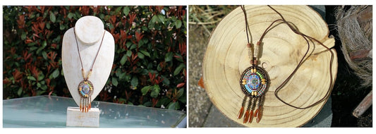 3D Design Handmade Braided Vintage Bohemian Necklace.New Ethnic Necklace Leather Necklace. High quality rhinestone beads.
