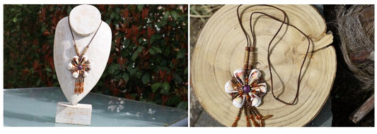 3D Design Handmade Braided Vintage Bohemian Necklaces. Stone, Rhinestone beads, wood, gemstones, copper alloy