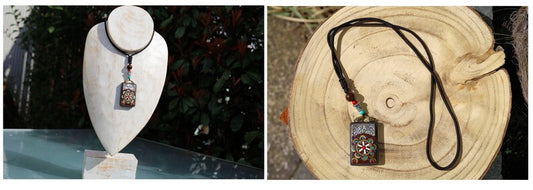 3D Design Handmade Braided Vintage Bohemian Necklaces. Stone, Rhinestone beads, wood, gemstones, copper alloy