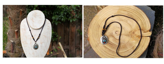 White Metal Dragon Protector Tibetan Pendant Chain Necklace Nepal Jewelry. Metal: Tibetan Silver