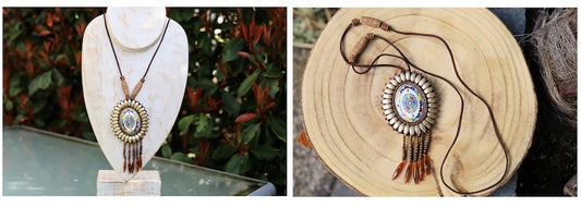 3D Design Handmade Braided Vintage Bohemian Necklace.New Ethnic Necklace Leather Necklace. High quality rhinestone beads.