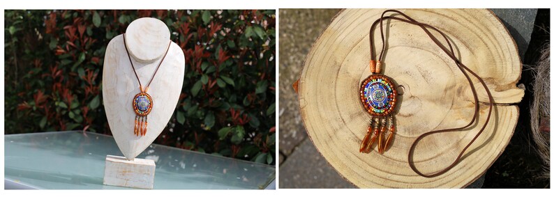 3D Design Handmade Braided Vintage Bohemian Necklace.New Ethnic Necklace Leather Necklace. High quality rhinestone beads.