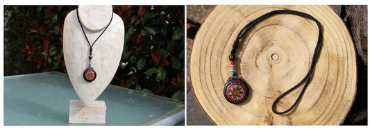 3D Design Handmade Bohemian Necklaces. Stone, Rhinestone beads, wood, gemstones, copper alloy. Tibet, Nepal style!