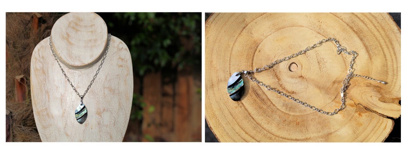 Special Unique Natural Macramé, Polymer clay, Shell, Mother of Pearl, Gemstones Pendants. 925 silver plated pendant necklaces.