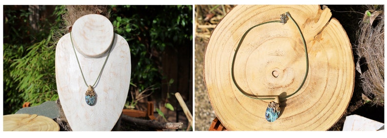 Special Unique Natural Macramé, Polymer clay, Shell, Mother of Pearl, Gemstones Pendants. 925 silver plated pendant necklaces.