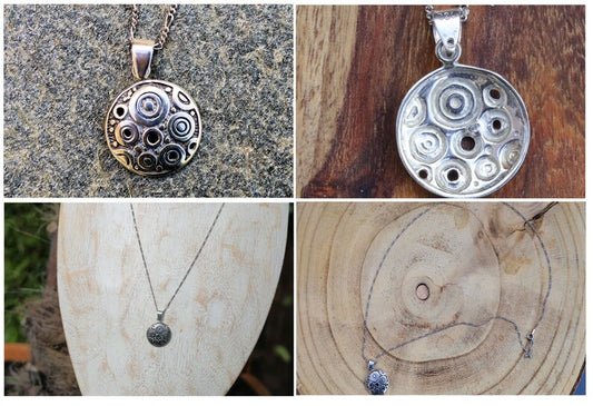Sterling silver pendant. Stamped 925. Approximate weight 3.3 grams. Diameter 1.9cm (0.76 inches).