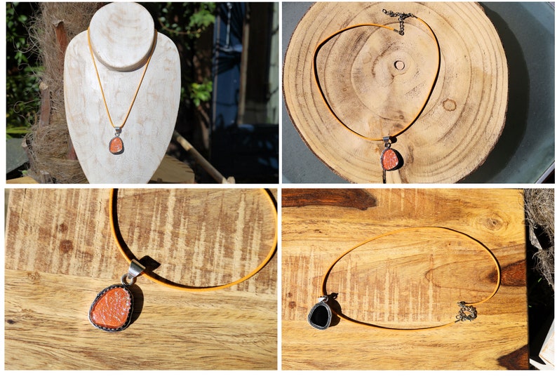 Silver plated pendant brown Goldstone set in a carved setting. Very sparkle! 11gr.