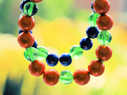 SET 3D Miracle beads bracelets. Bracelets festival, rave bracelets, parties, party, Dance, house music, UV,  3D mirage beads