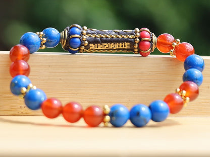 Blue Turquoise Shell Howlite beads and  Carnelian stones. Jewelry is a powerful way to express your individuality and unique style