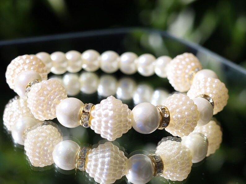 Unique design Hombre acrylic berry beads with Rhinestone Rondelle Crystal Round Loose Spacer Bead and Acrylic pearls