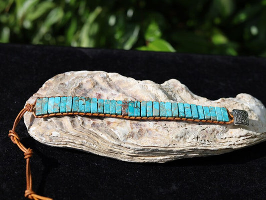 Multi color Natural Gem Leather Tibetan beads Adjustable Bracelet. These beautiful chakra bracelets are handmade from high-quality jasper natural stones.