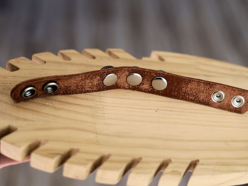 Brown Cuff Bracelet, Leather Bracelet, Wire-cable Chain, metal button leather Bracelet, brown Leather Wrap Bracelet,poppers,chunks, buttons.