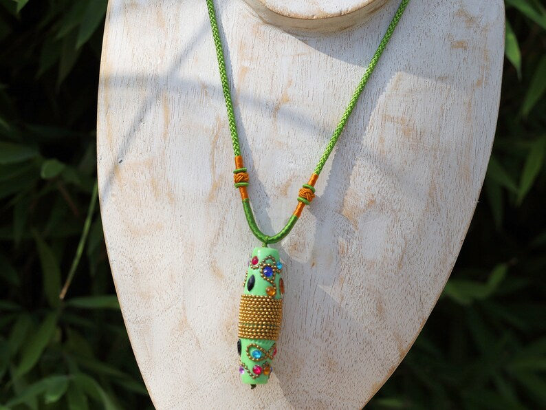 3 models special Indonesia Handmade Bead, with Rhinestone and Iron Findings, Rice, Platinum Metal Color Aluminum Cores