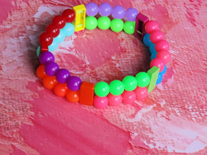 Introducing our stunning multi color Double-Row UV-Reactive Bracelet , the ultimate accessory to light up your night,UV Reactive Fluorescent