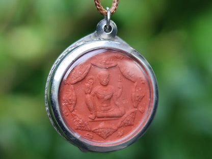 Thai Red Amulet Pendant Buddha LP Phra Thong. Thai Amulet Pendant Necklace Charm, Thai Amulet Pendant, Amulets from Thailand, Thai Buddha