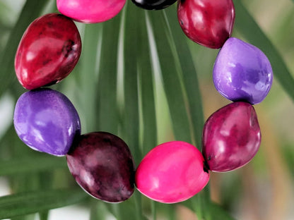 Natural Lumbang seed beaded bracelets. Lumbang seed beads are typically made from the seeds of the Lumbang tree