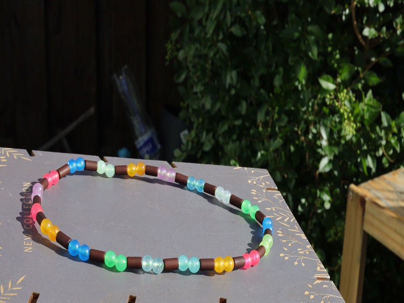 Glow UV Necklace, Party, festival, necklaces Rave, necklace, accessories Glow, bead, necklace, party rave ,