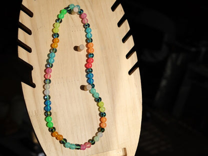 Glow UV Necklace, Party, festival, necklaces Rave, necklace, accessories Glow, bead, necklace LED, light-up, necklace