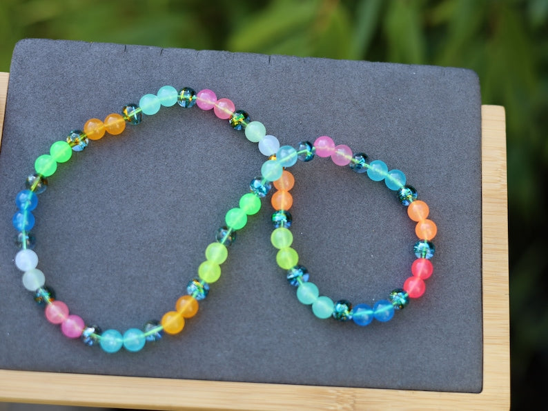 Glow UV Necklace, Party, festival, necklaces Rave, necklace, accessories Glow, bead, necklace LED, light-up, necklace