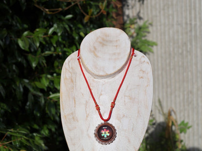 Marijuana pendant necklace, Psychedelic Pot Leaf Leaves, marijuana, cannabis, weed, pot, ganja,herb, Mary Jane,420, THC,blunt,bong